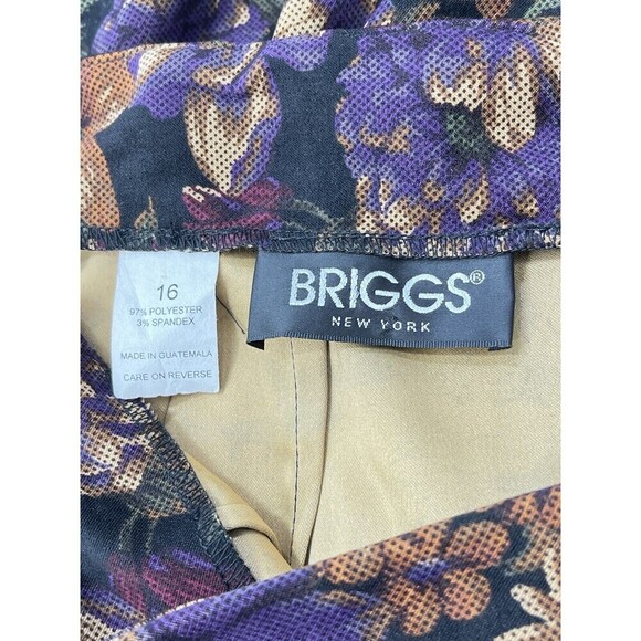 Briggs NY Floral Dark Red Purple Maxi Skirt 16 90s Whimsigoth Fairy Grunge Soft - Picture 5 of 11